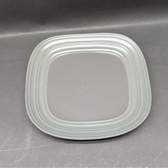 Mikasa Swirl Square Graphite Gray Salad Plate 8 3/4" Modern Design - Picture 1 of 8